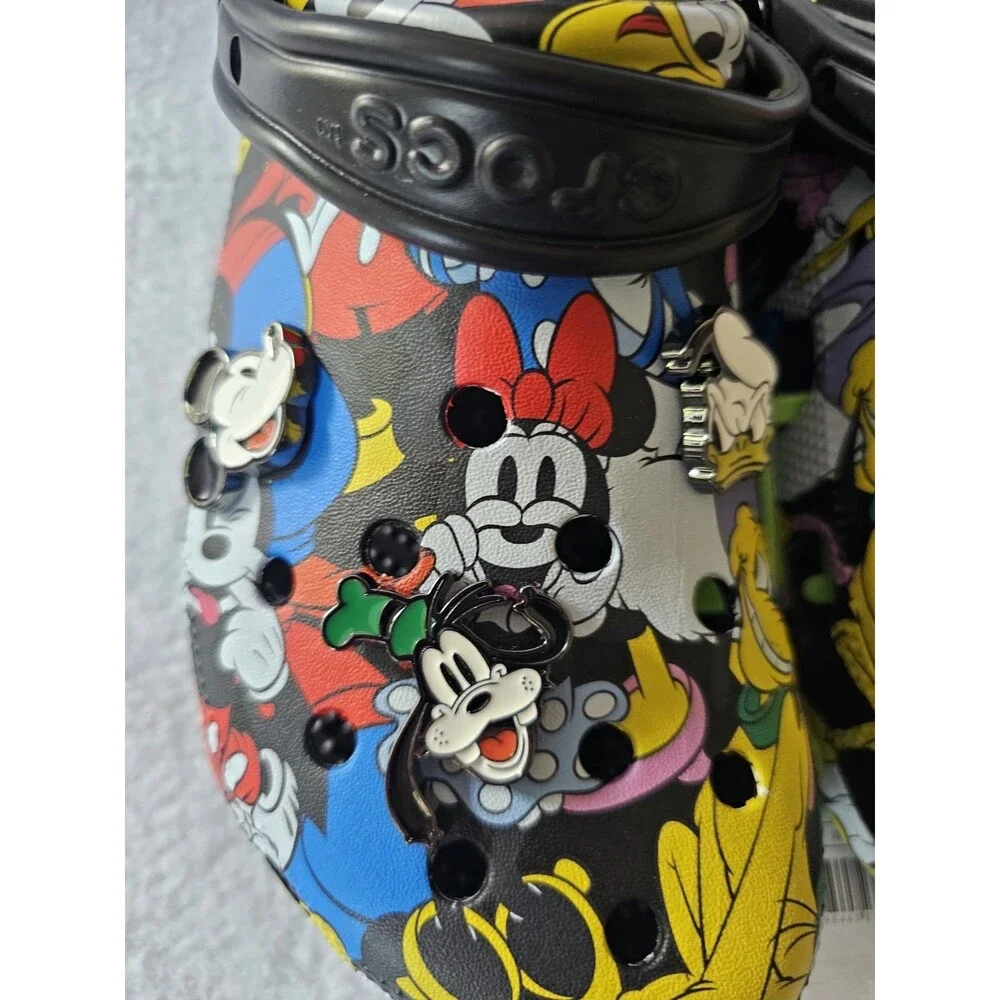 Crocs Disney Mickey And Friends Classic Clog Mens M11 Black NWT 21148290H